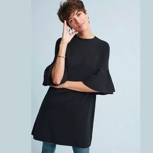 Anthro Moth Bell Sleeve Sweater Tunic Dress XS